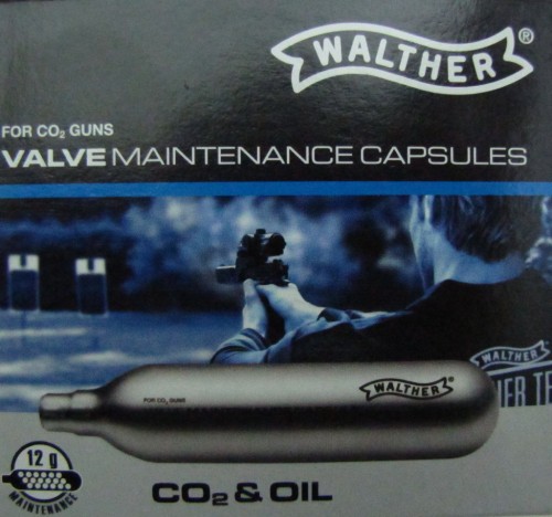 Walther BOMBOLETTA CO2 + OIL  con LUBRIFICANTE  conf.5 pz