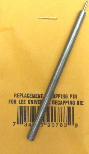 Lee DECAPPING PIN / spillo decapsulatore per dies da pistola