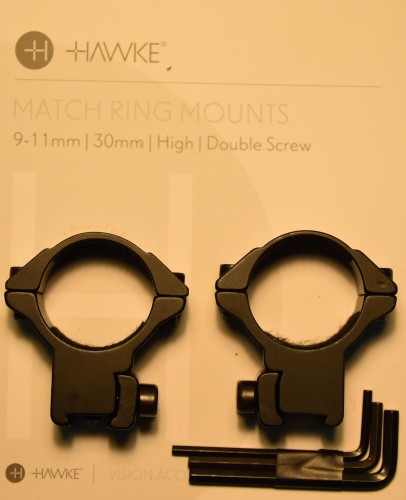 Hawke ATTACCO MATCH 2 PZ 30 mm ALTO per scina da 11 mm