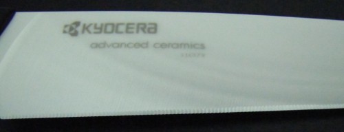 Kyocera COLTELLO CERAMICA bianca Lama 180mm Micro-Seghettata