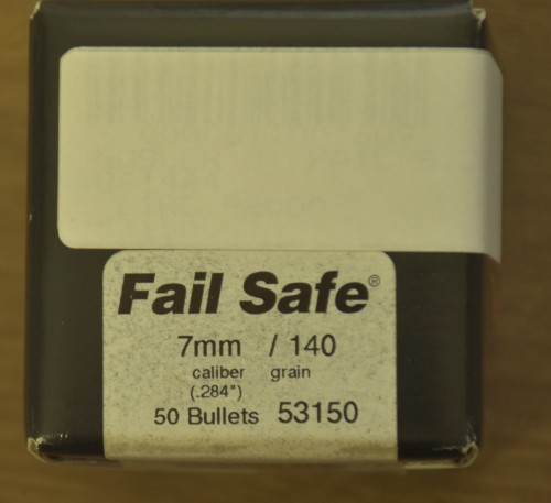 Nosler PALLE FAIL SAFE Cal.7mm ( 284 ) 140 grs conf. 50 pz